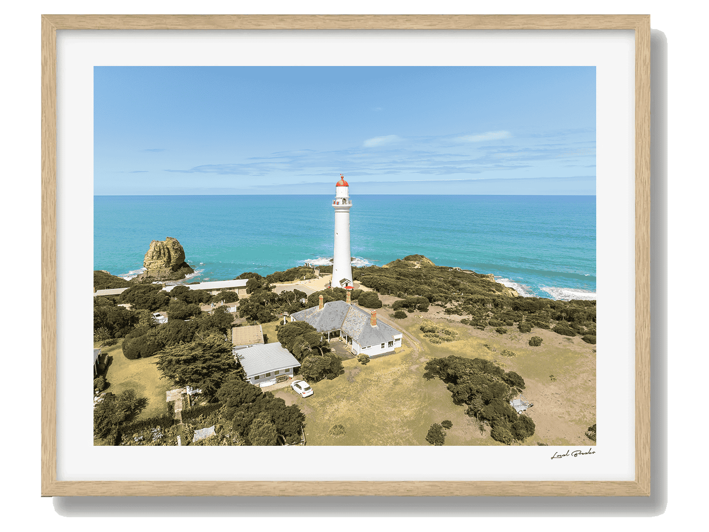 Aireys Inlet Framed Oak Art Print I