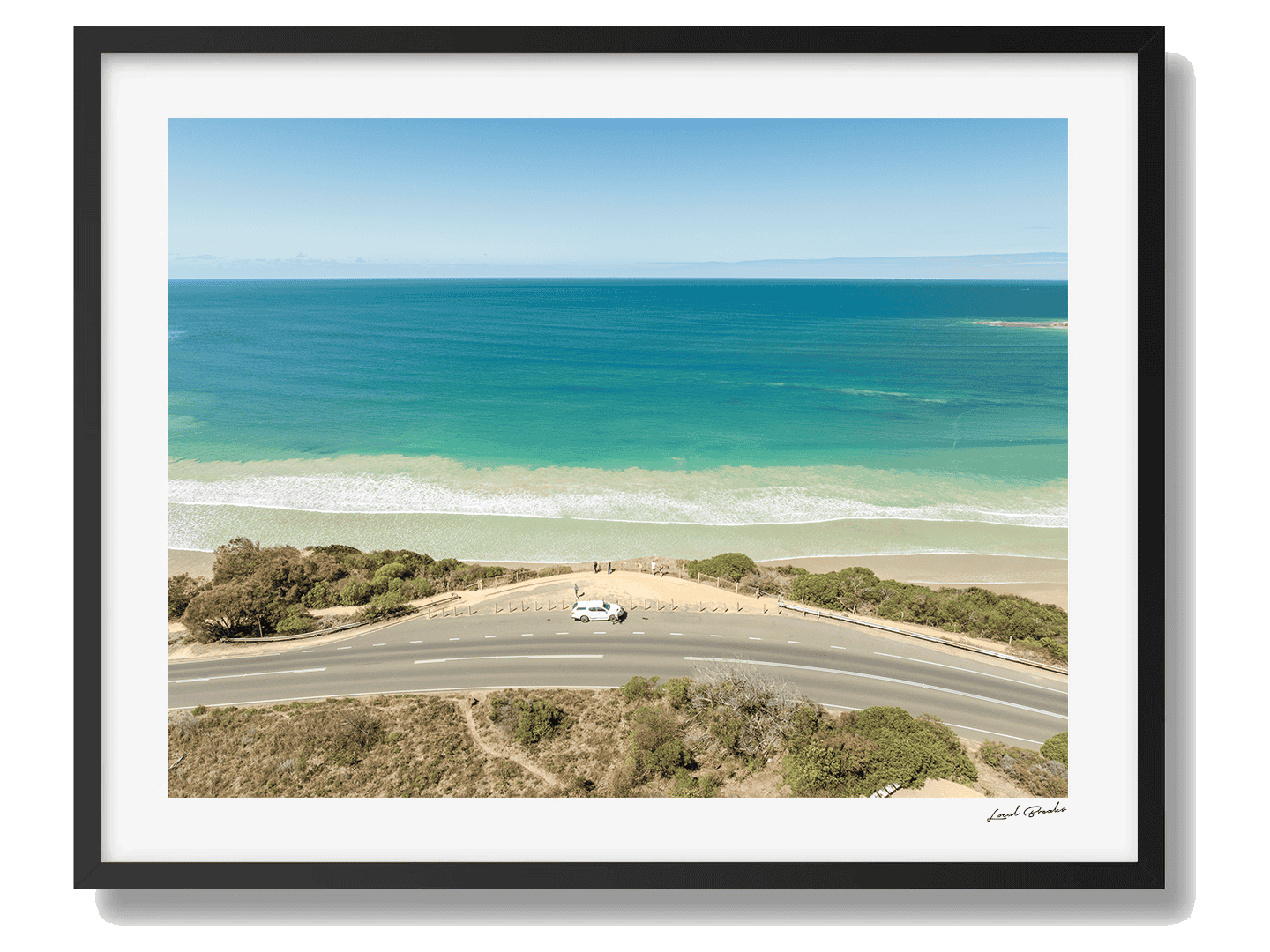 Anglesea Framed Black Art Print I