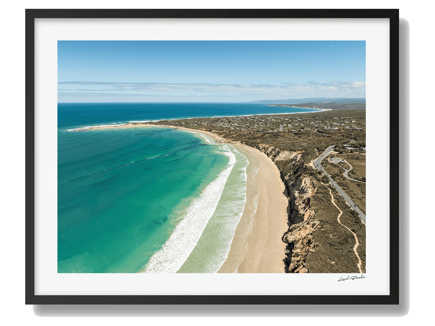 Anglesea Framed Black Art Print II