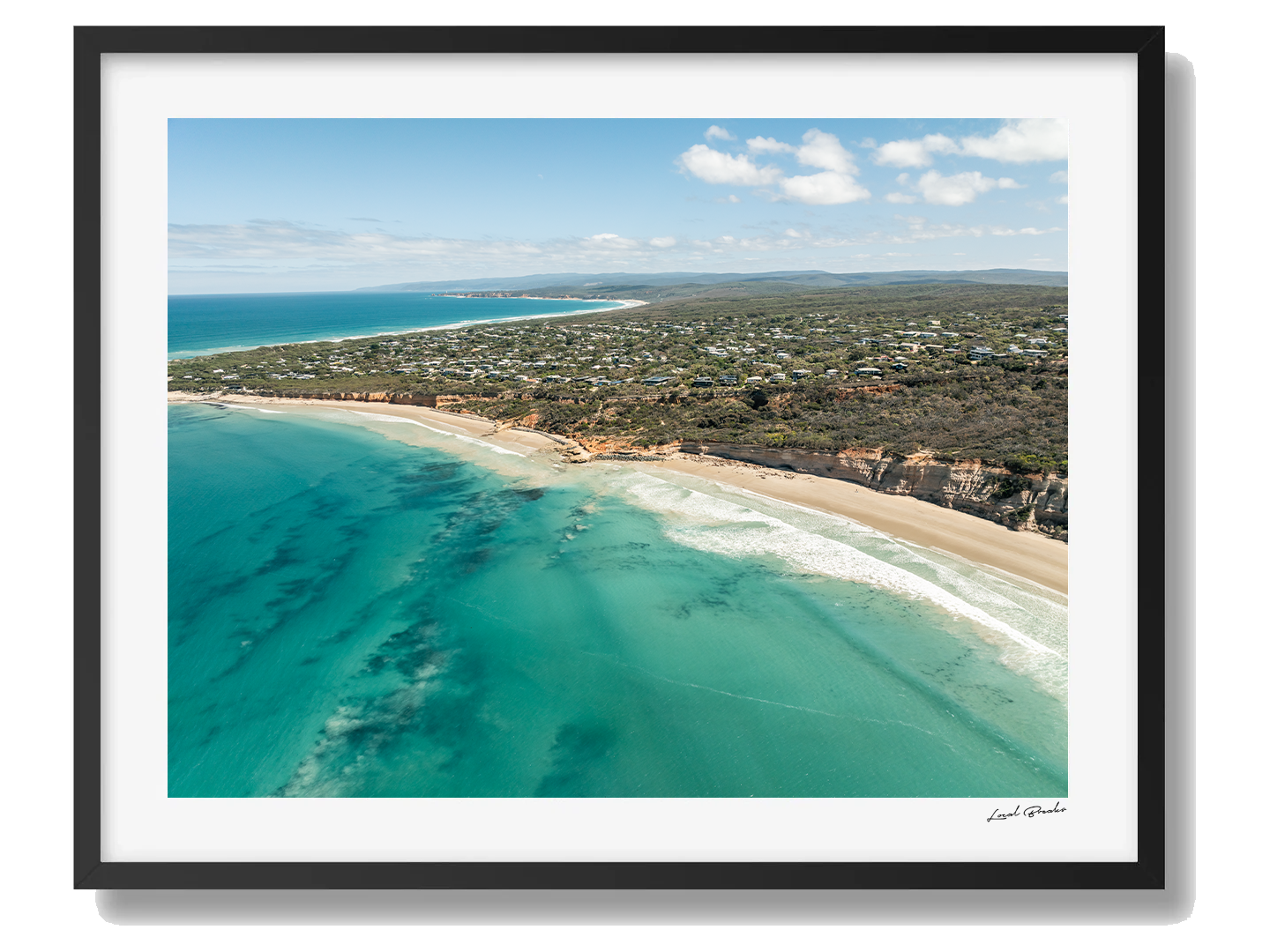 Anglesea Framed Black Art Print IV