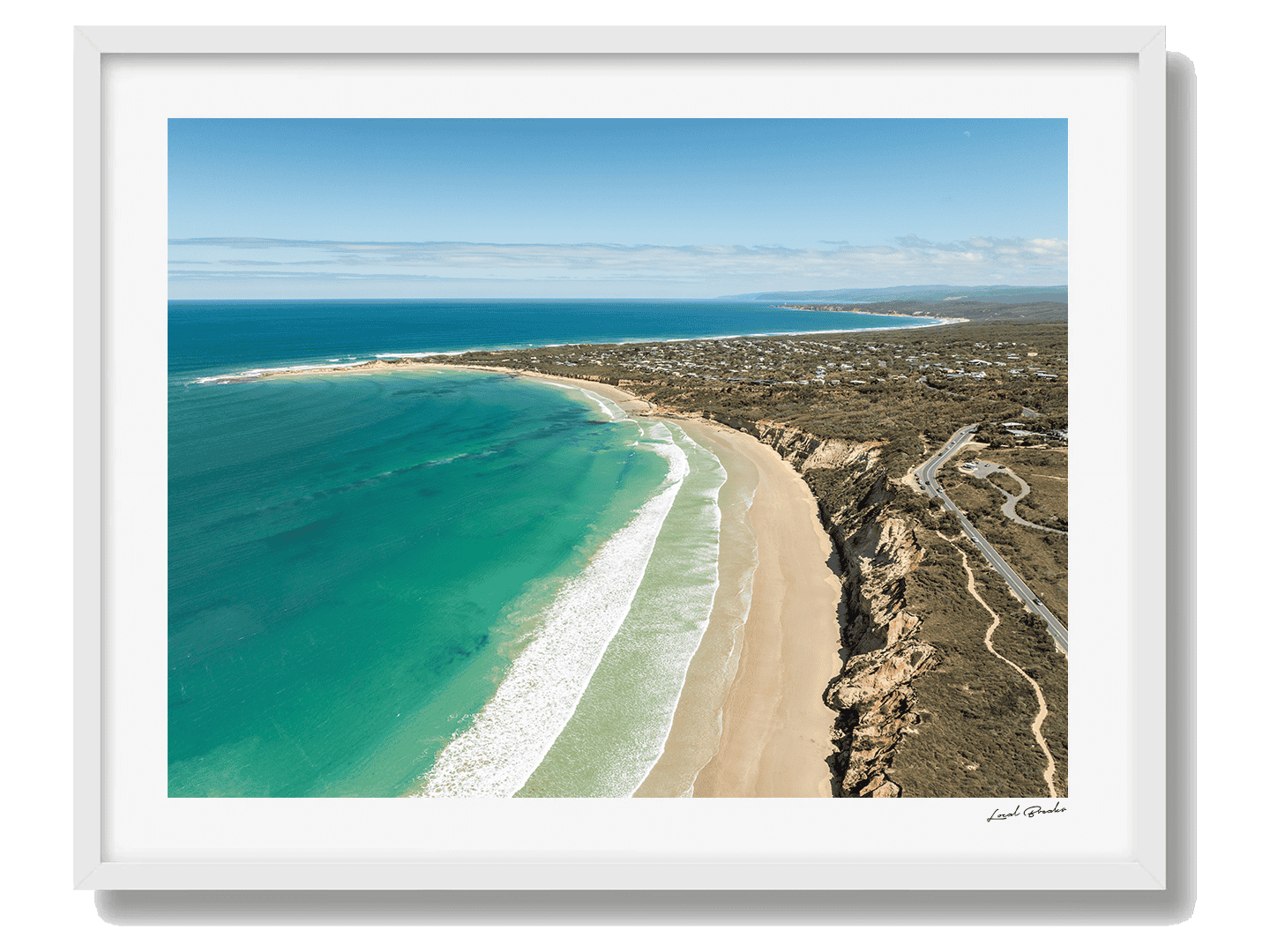 Anglesea Framed White Art Print II