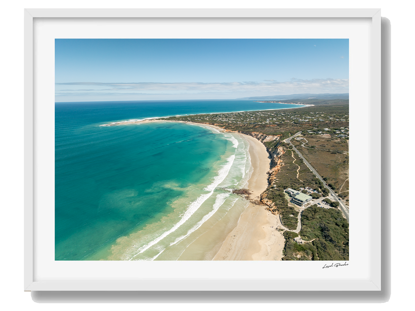 Anglesea Framed White Art Print III