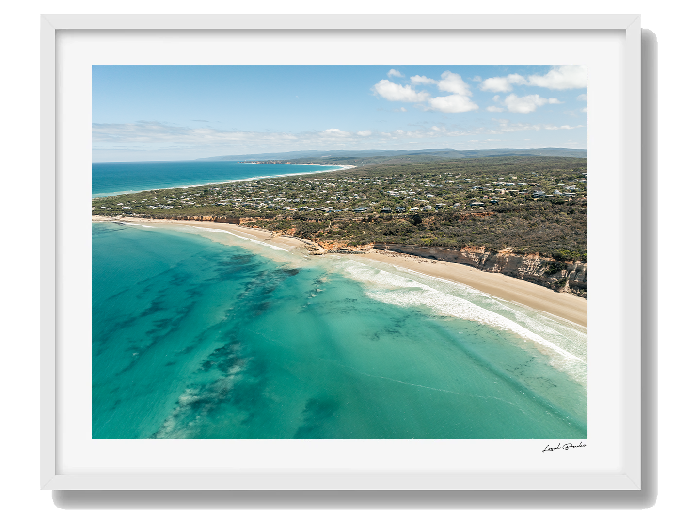 Anglesea Framed White Art Print IV