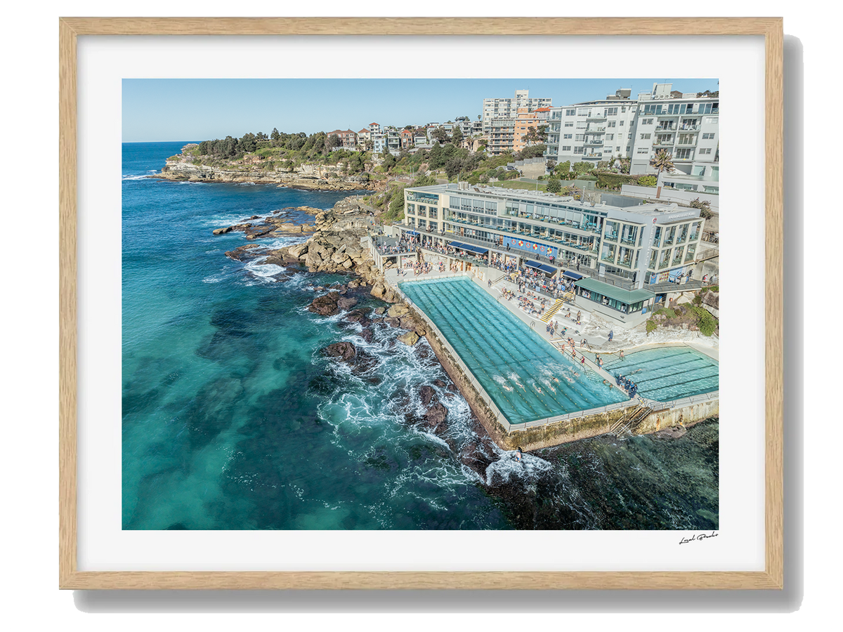 Bondi Art Print I Framed Oak
