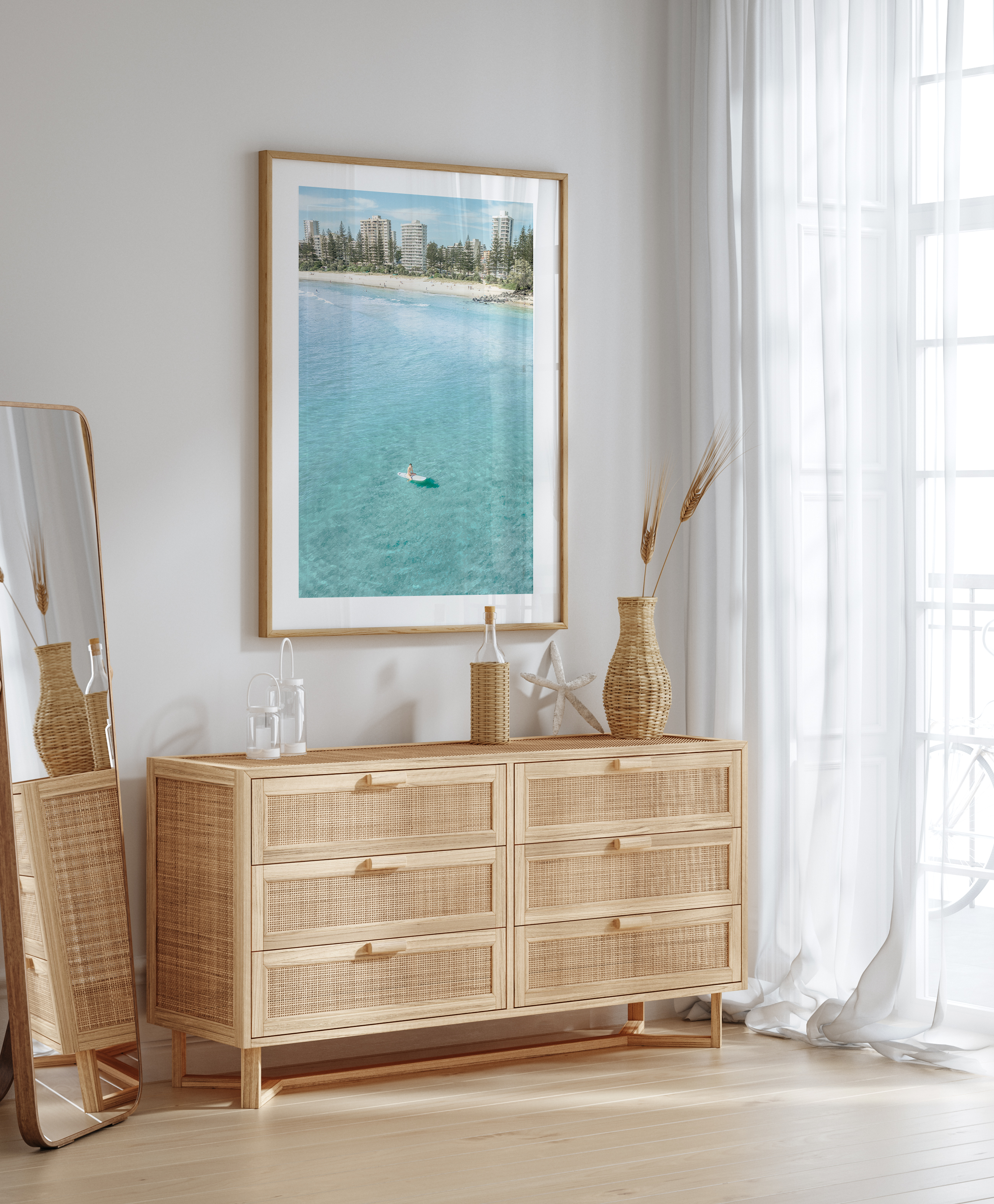 Coolangatta Art Print II Framed