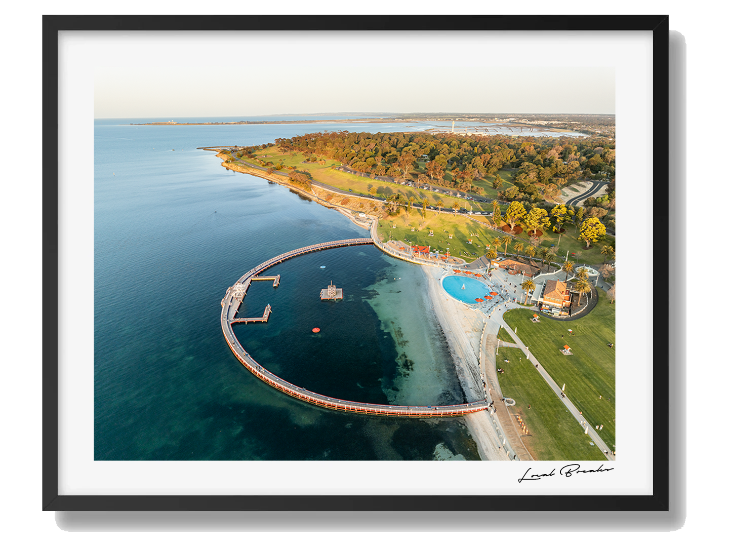 Geelong Framed Black Art Print III