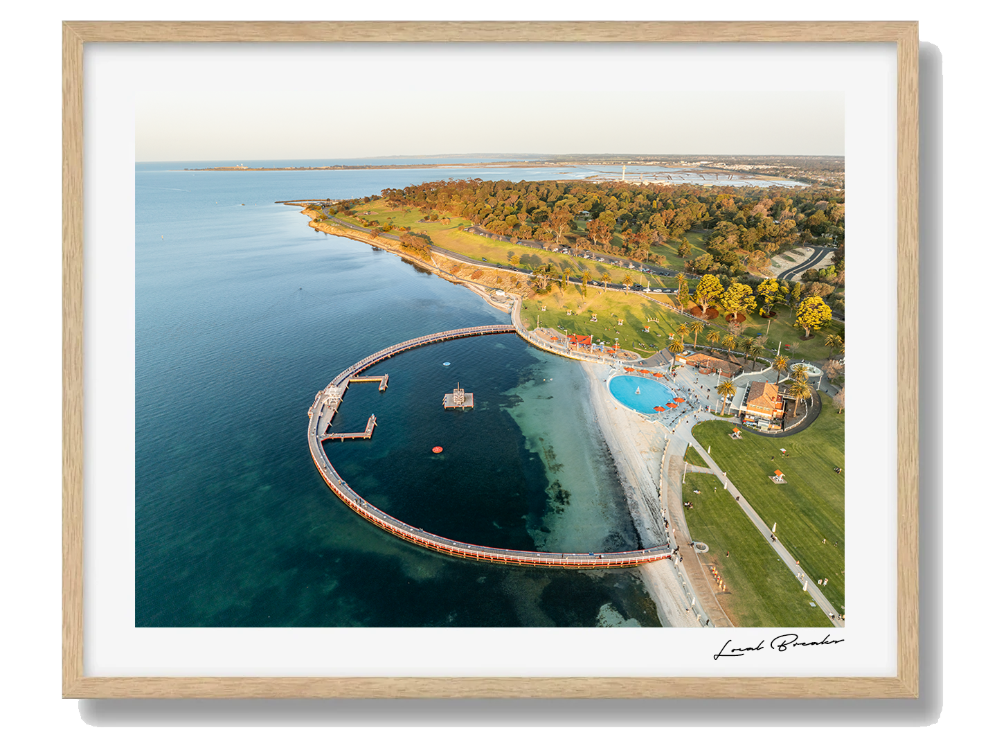 Geelong Framed Oak Art Print III