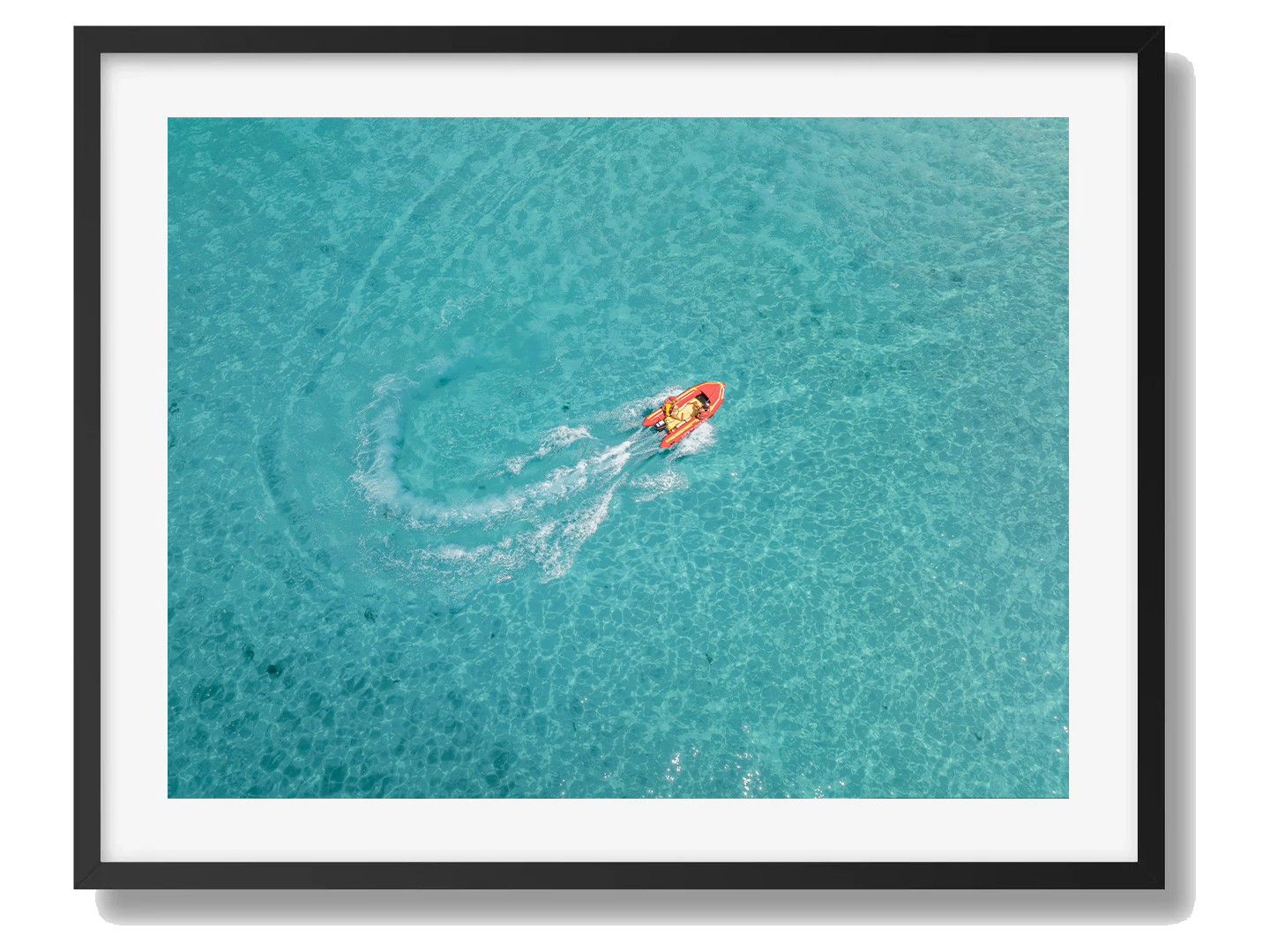 Great Ocean Road Framed Black Art Print III