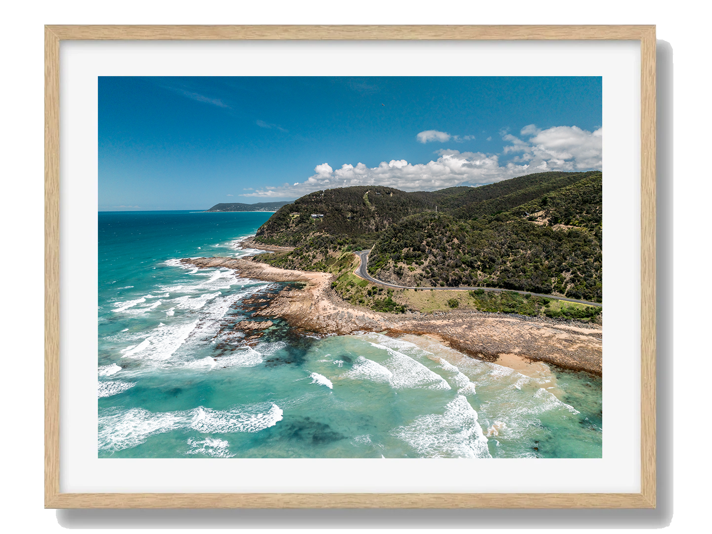 Great Ocean Road Framed Oak Art Print II