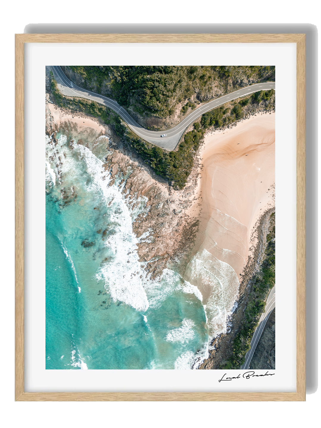 Great Ocean Road Framed Oak Art Print IV