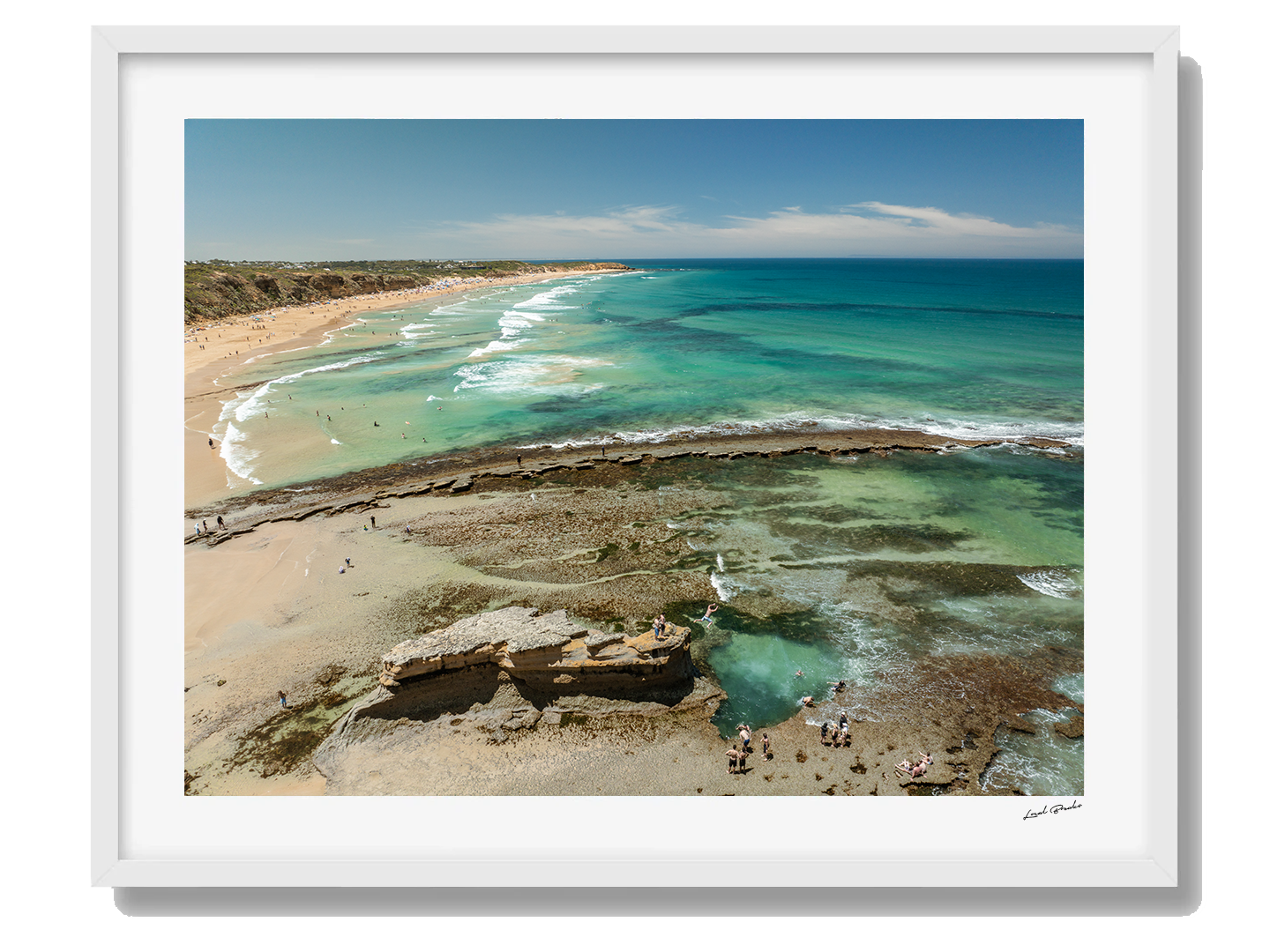 Jan Juc Art Print II Framed White