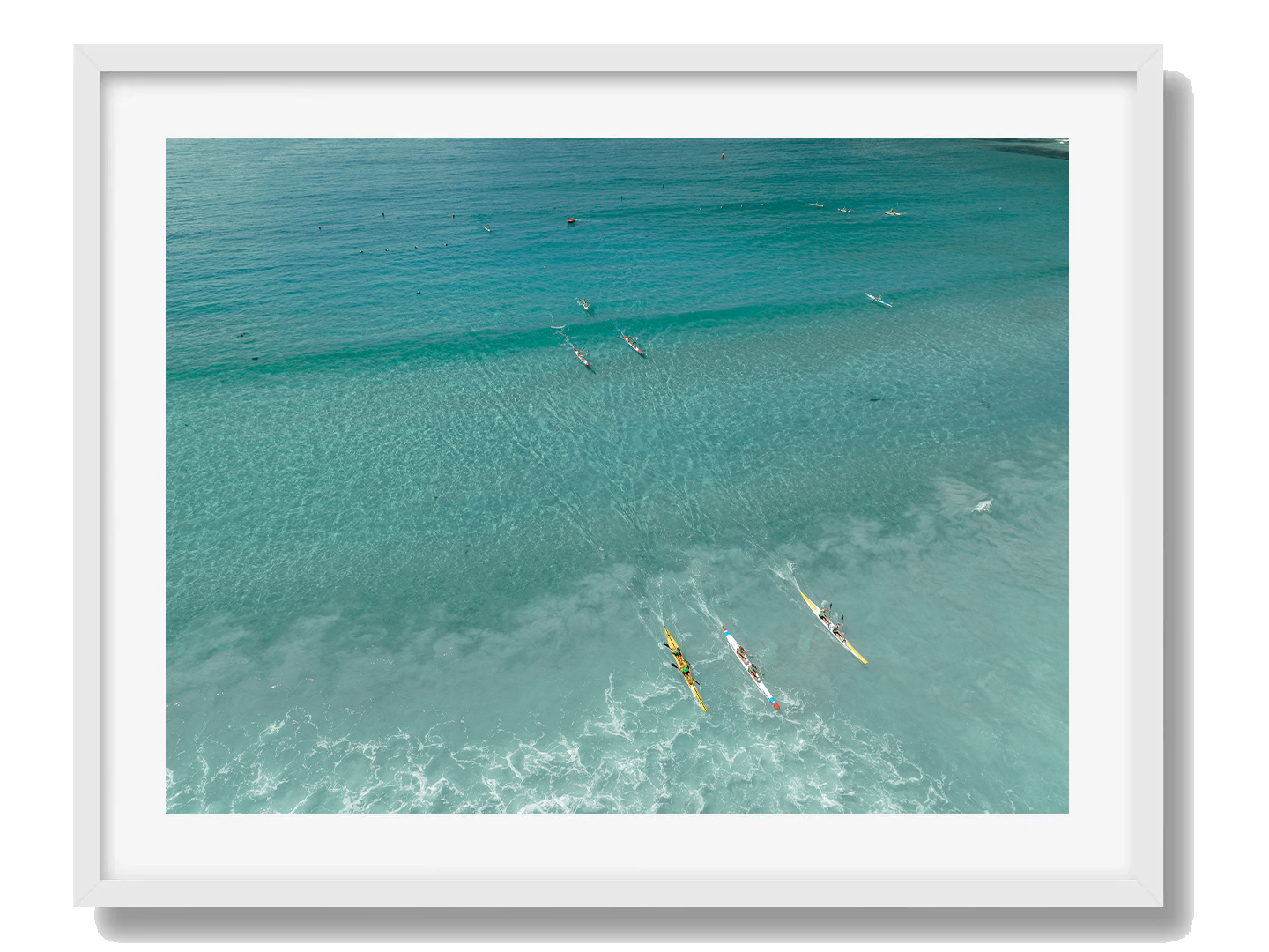Lorne Art Print V Framed White