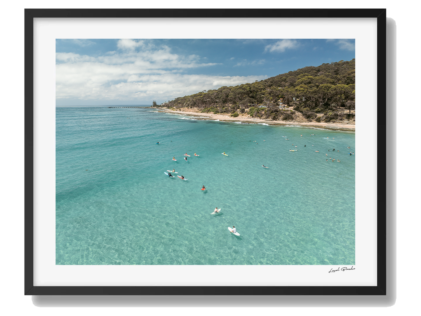 Lorne Framed Black Art Print IV