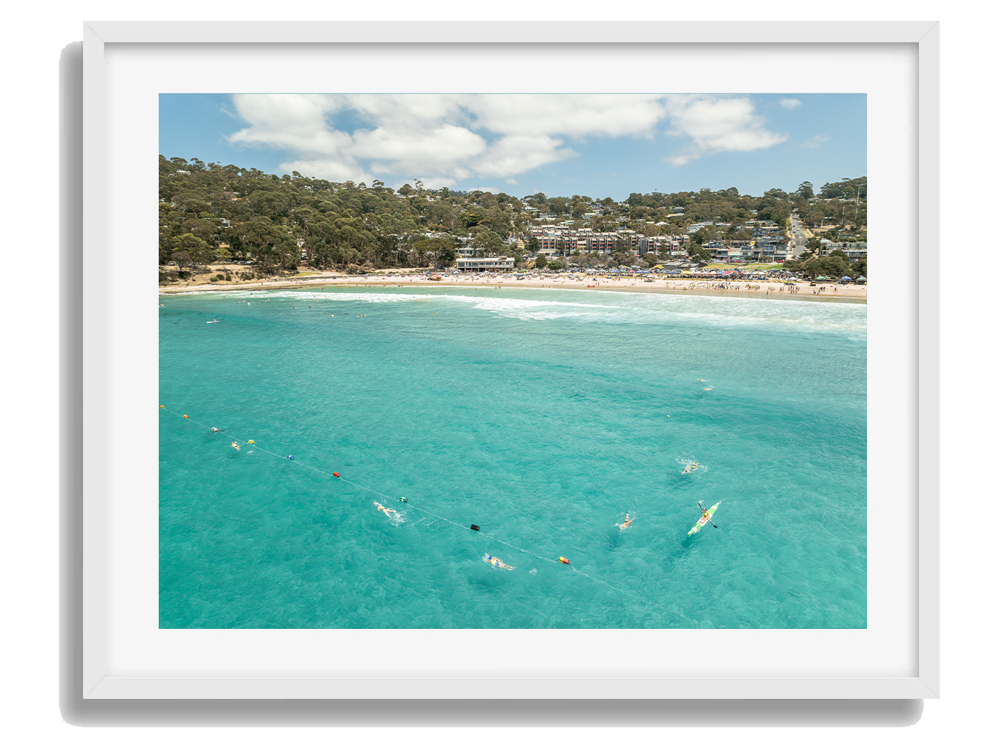 Lorne Framed White Art Print II