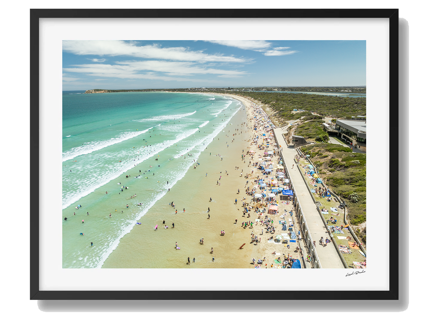 Ocean Grove Art Print I Framed Black