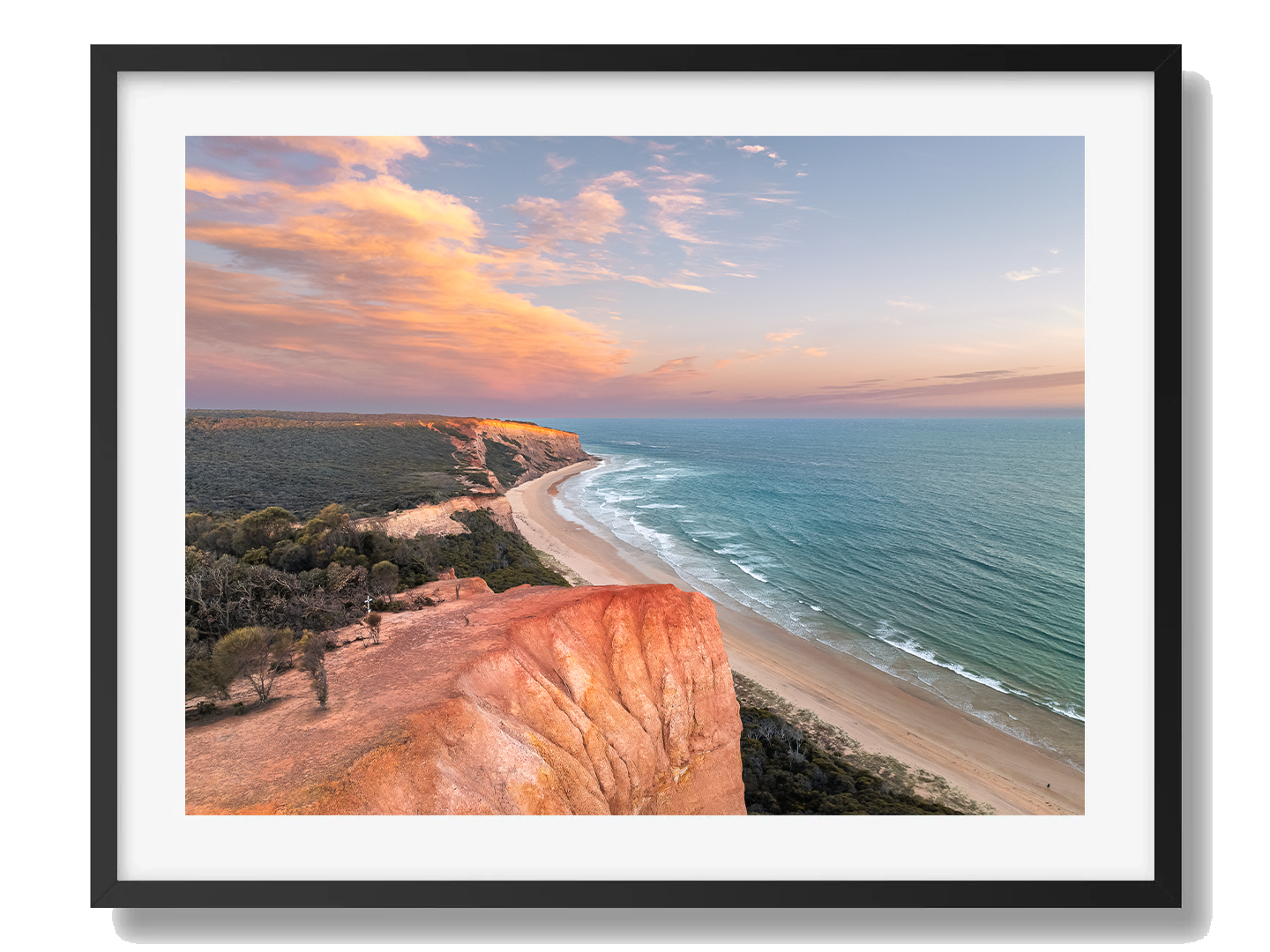 Point Addis Black Framed Art Print I