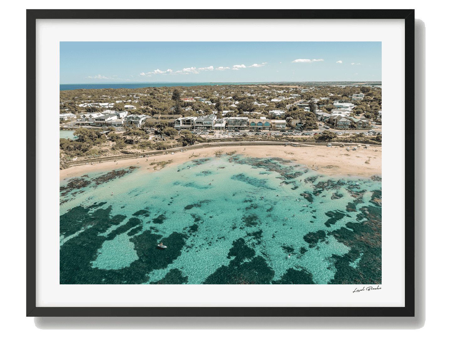 Point Lonsdale Art Print IV Framed Black