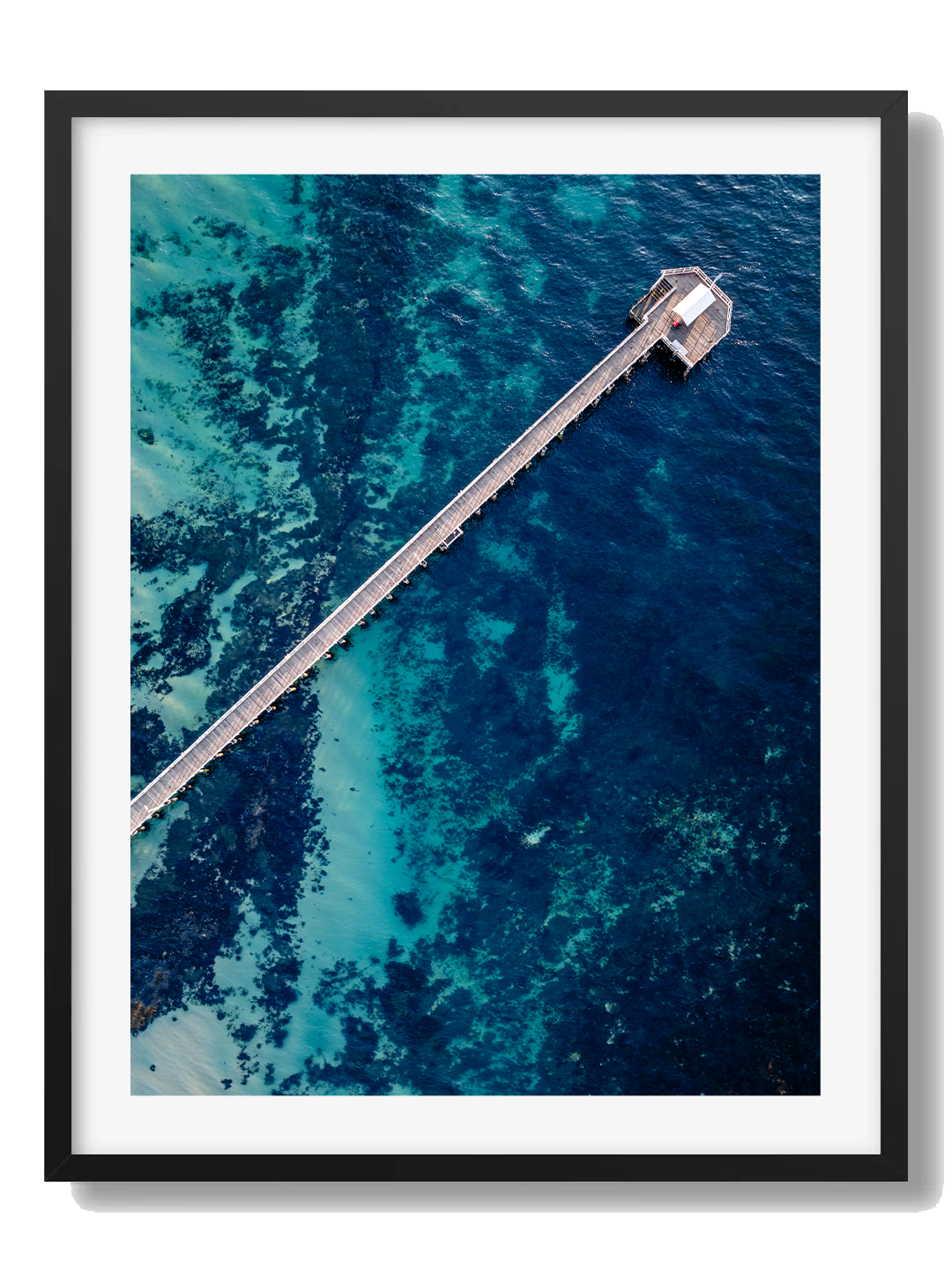 Point Lonsdale Black Framed Art Print I