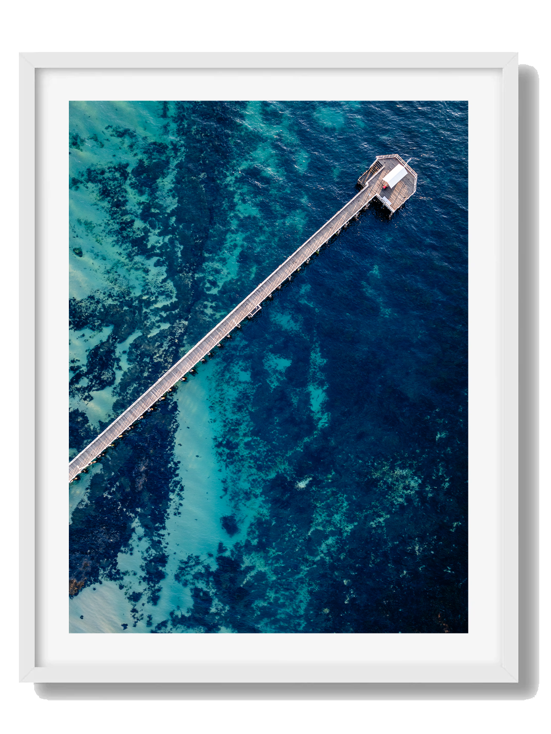 Point Lonsdale White Framed Art Print I