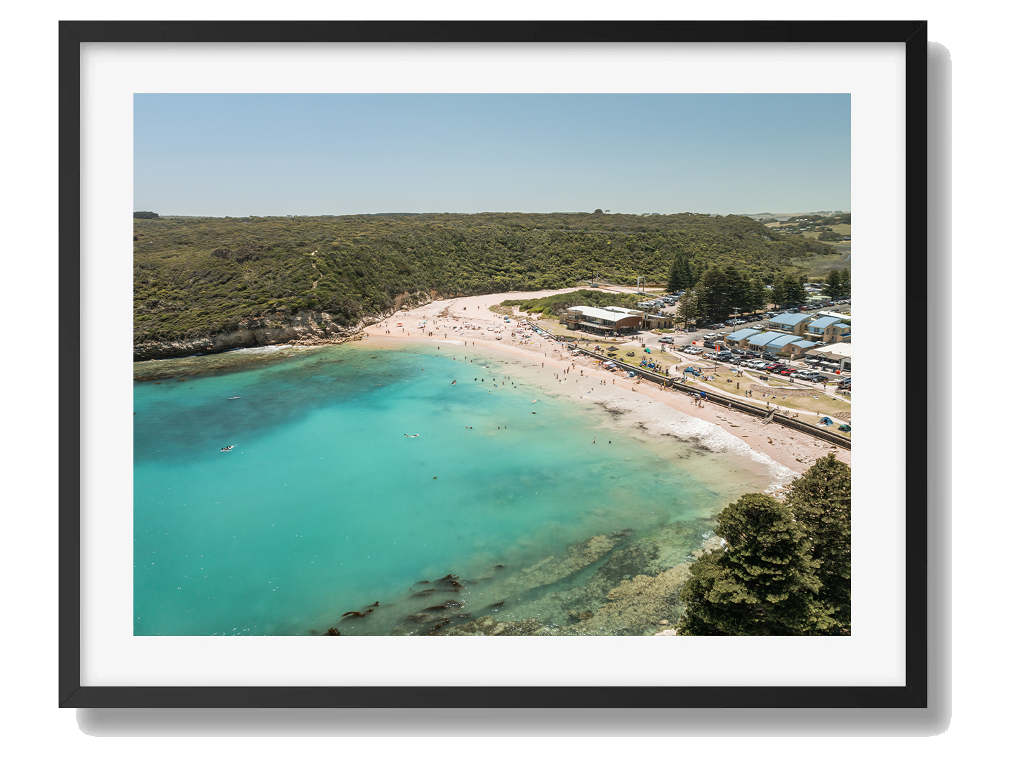 Port Campbell Black Framed Print