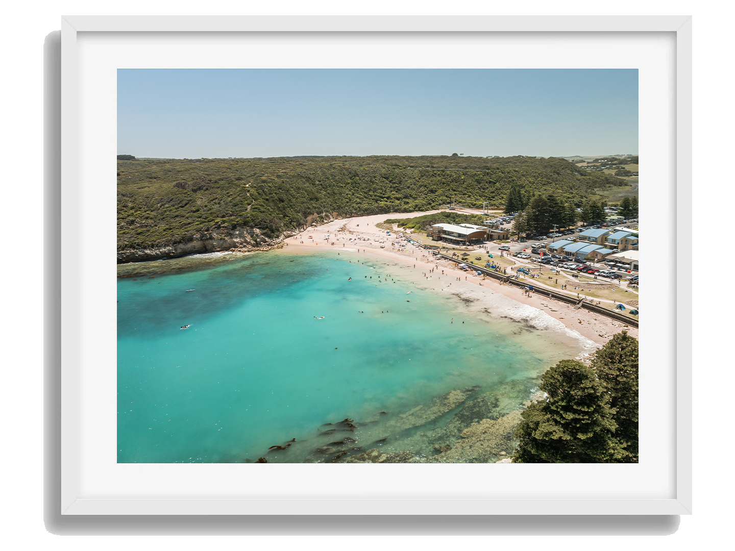 Port Campbell White Framed Print
