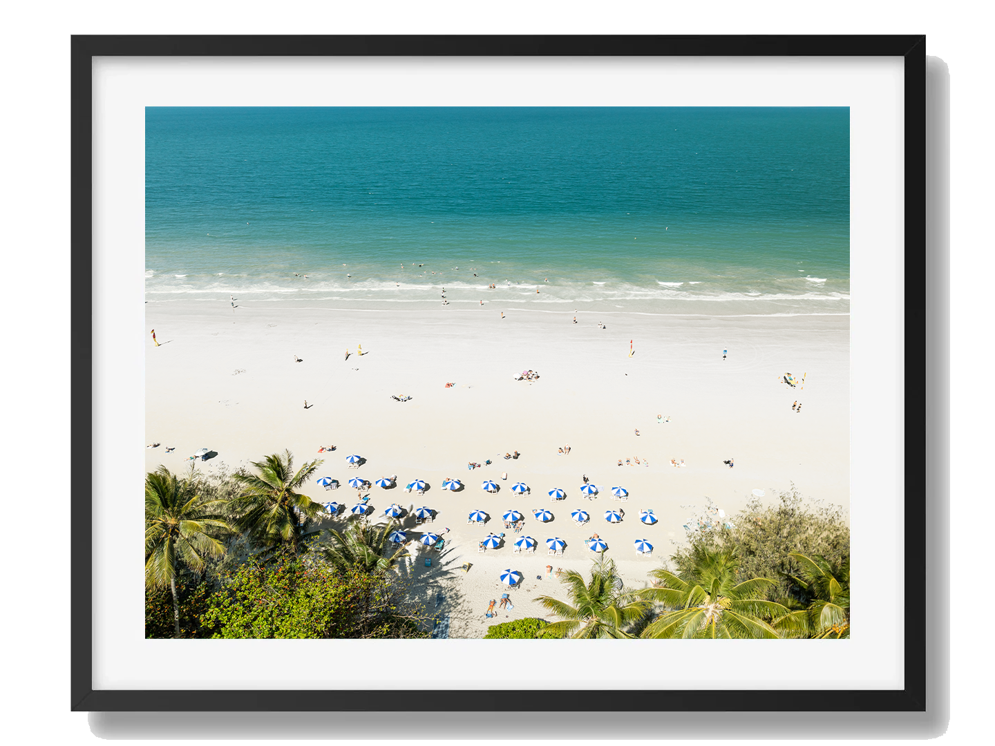 Port Douglas Art Print I Framed Black
