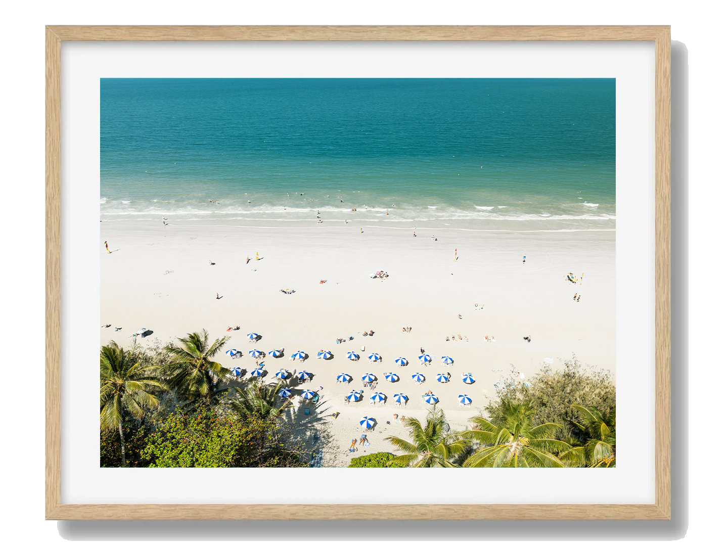 Port Douglas Art Print I Framed Oak