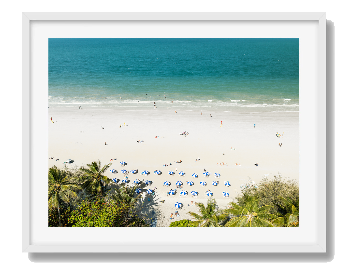 Port Douglas Art Print I Framed White