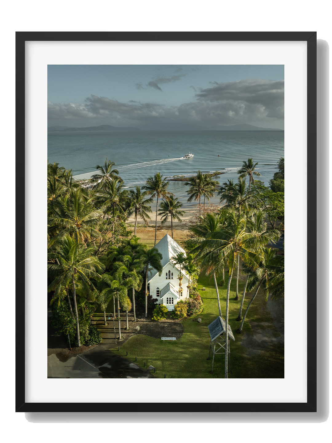 Port Douglas Framed Black Art Print II