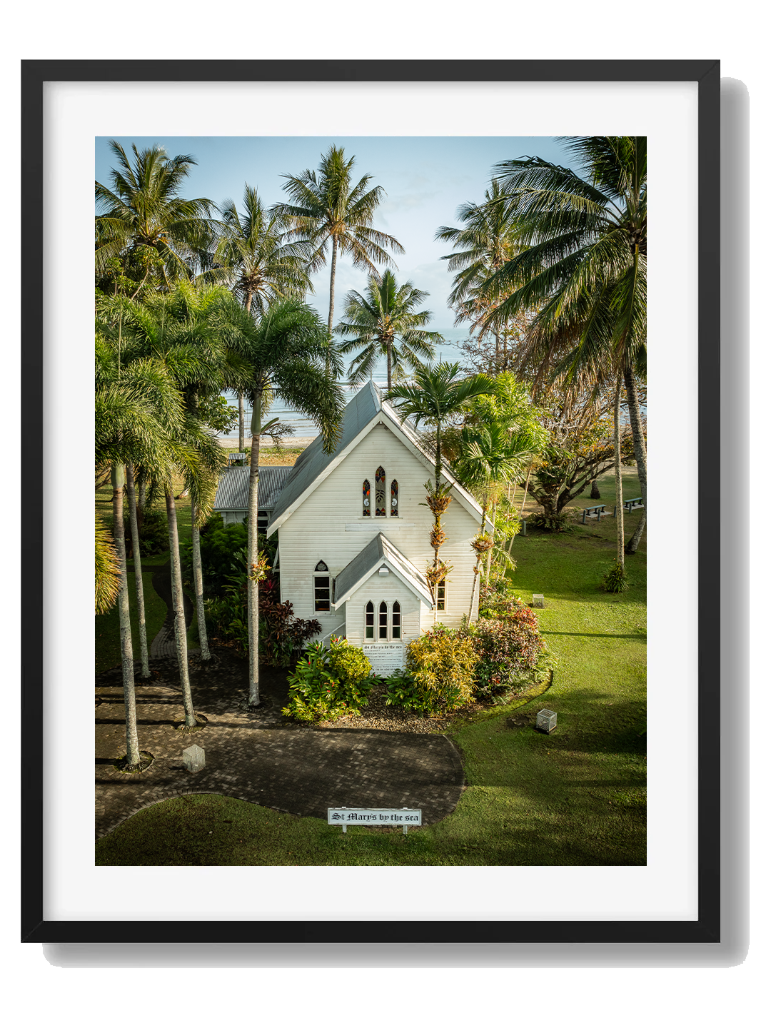 Port Douglas Framed Black Art Print IV