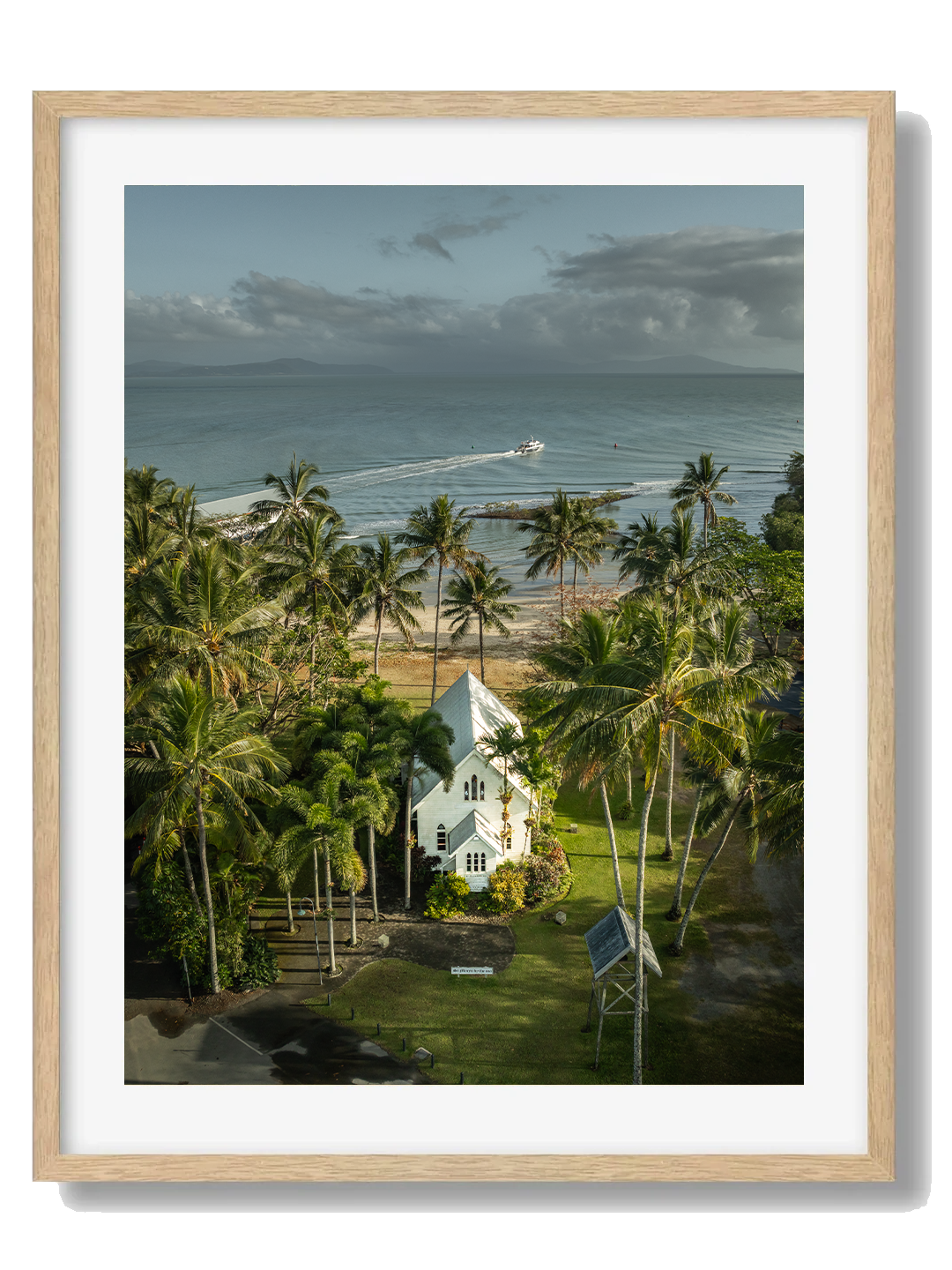 Port Douglas Framed Oak Art Print II