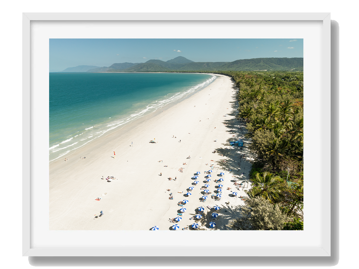 Port Douglas Framed White Art Print III
