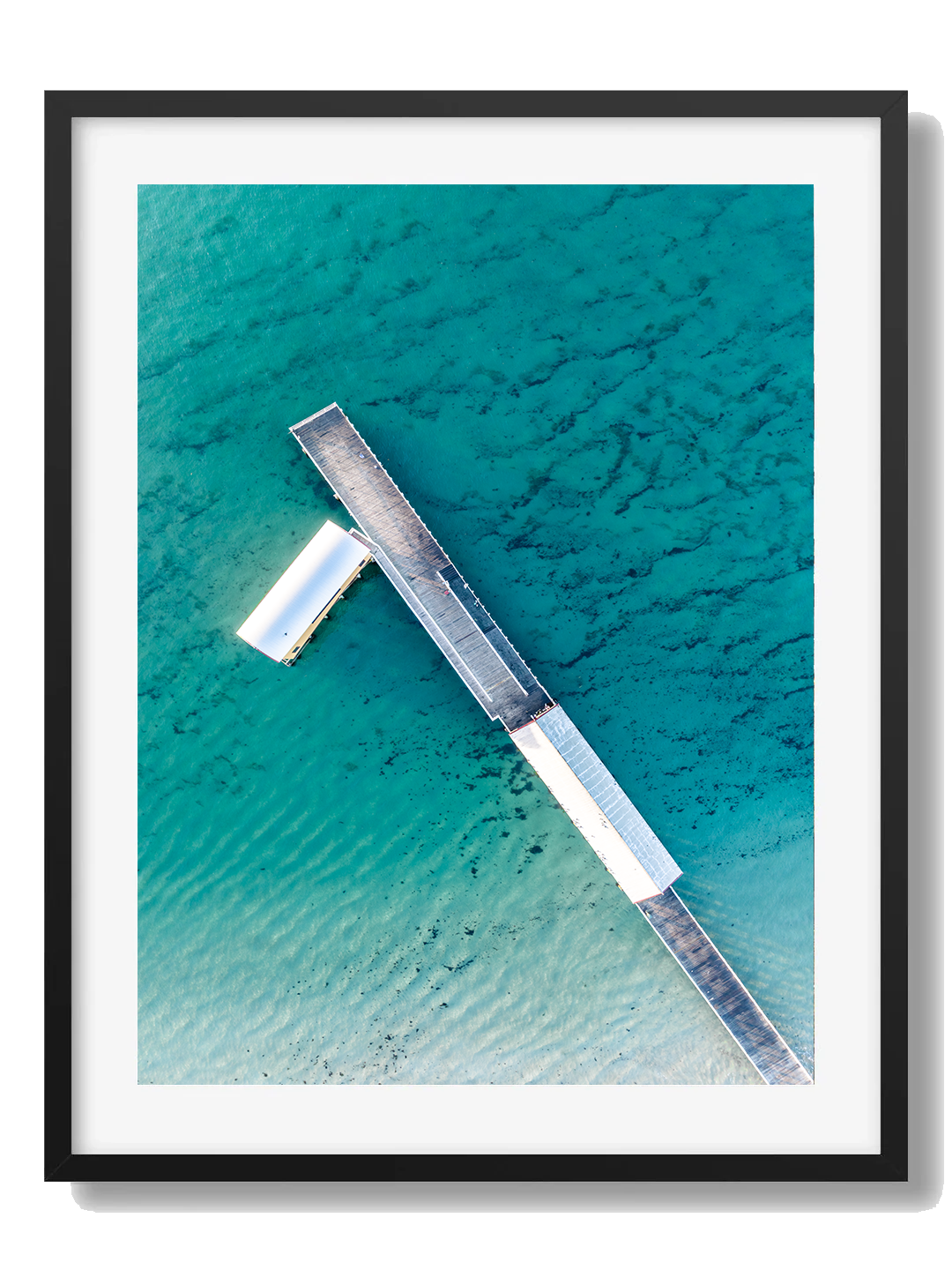 Queenscliff Framed Black Art Print I