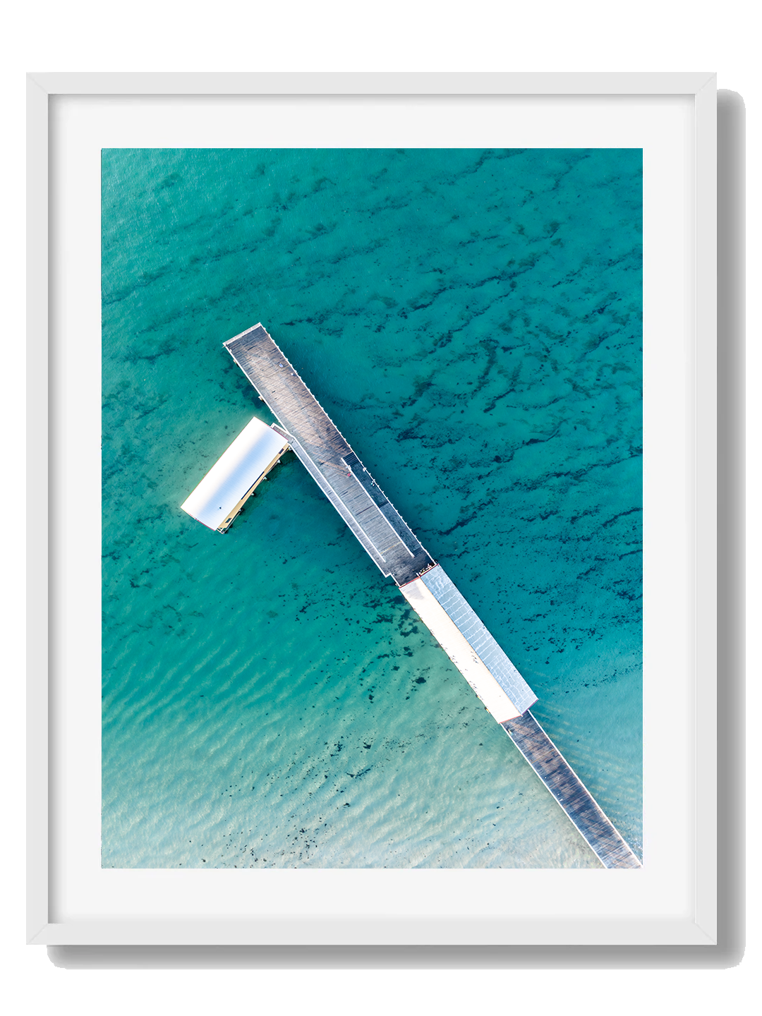 Queenscliff Framed White Art Print I