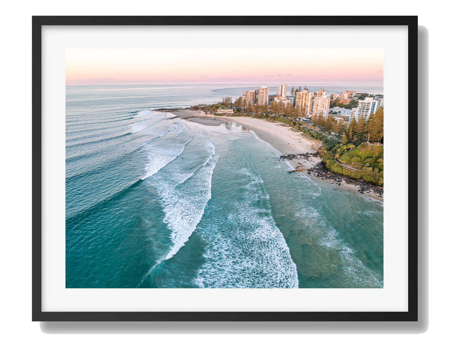 Rainbow Bay Framed Art Print