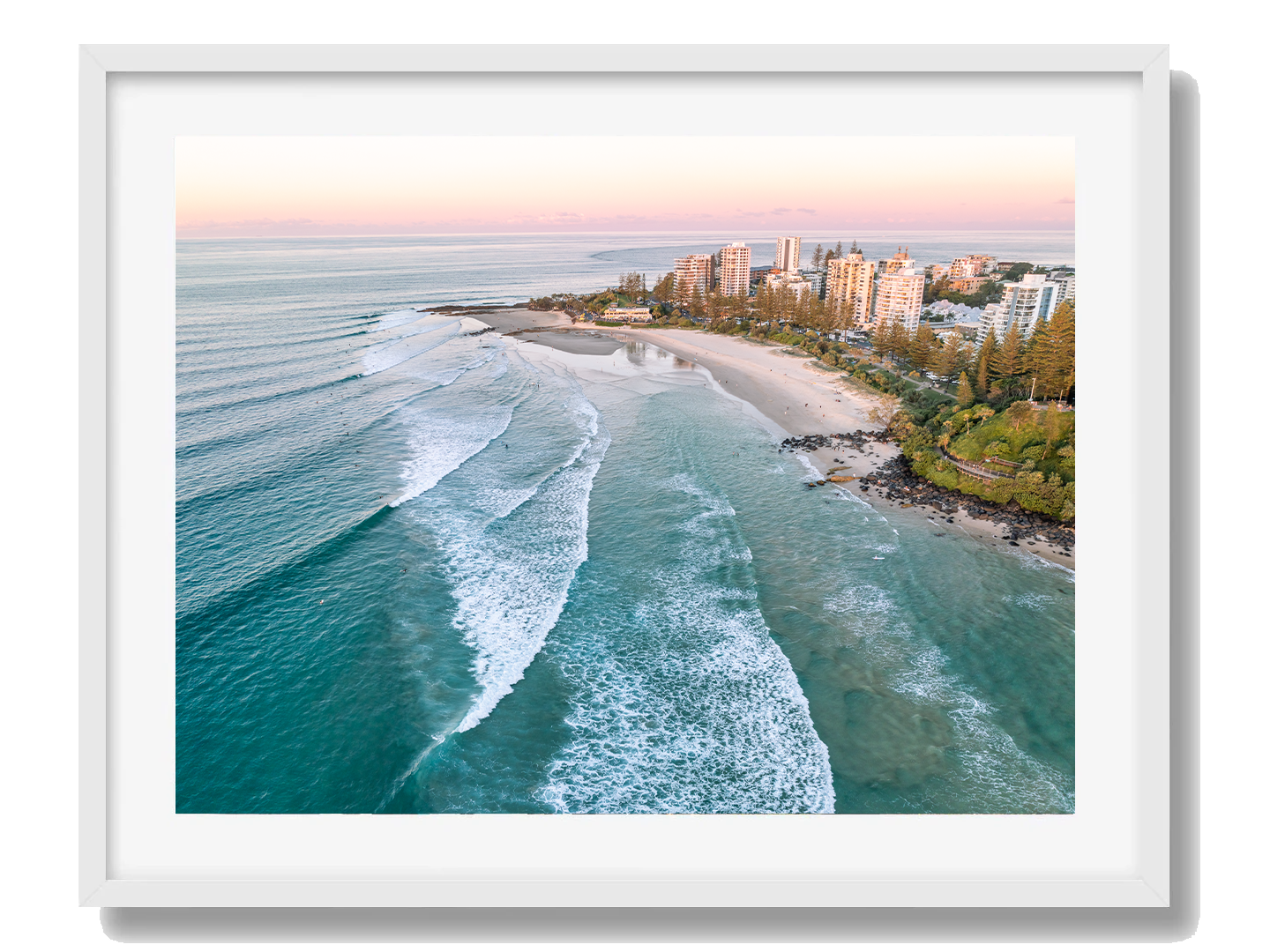 Rainbow Bay Framed Art Print