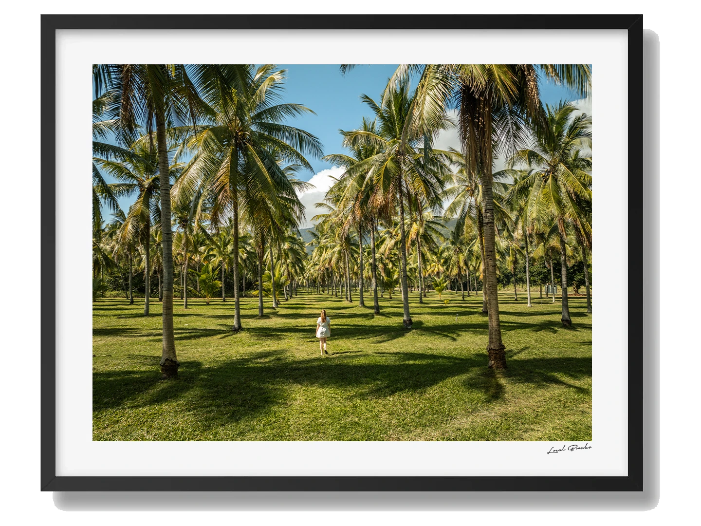 Thala Beach Framed Black Art Print III