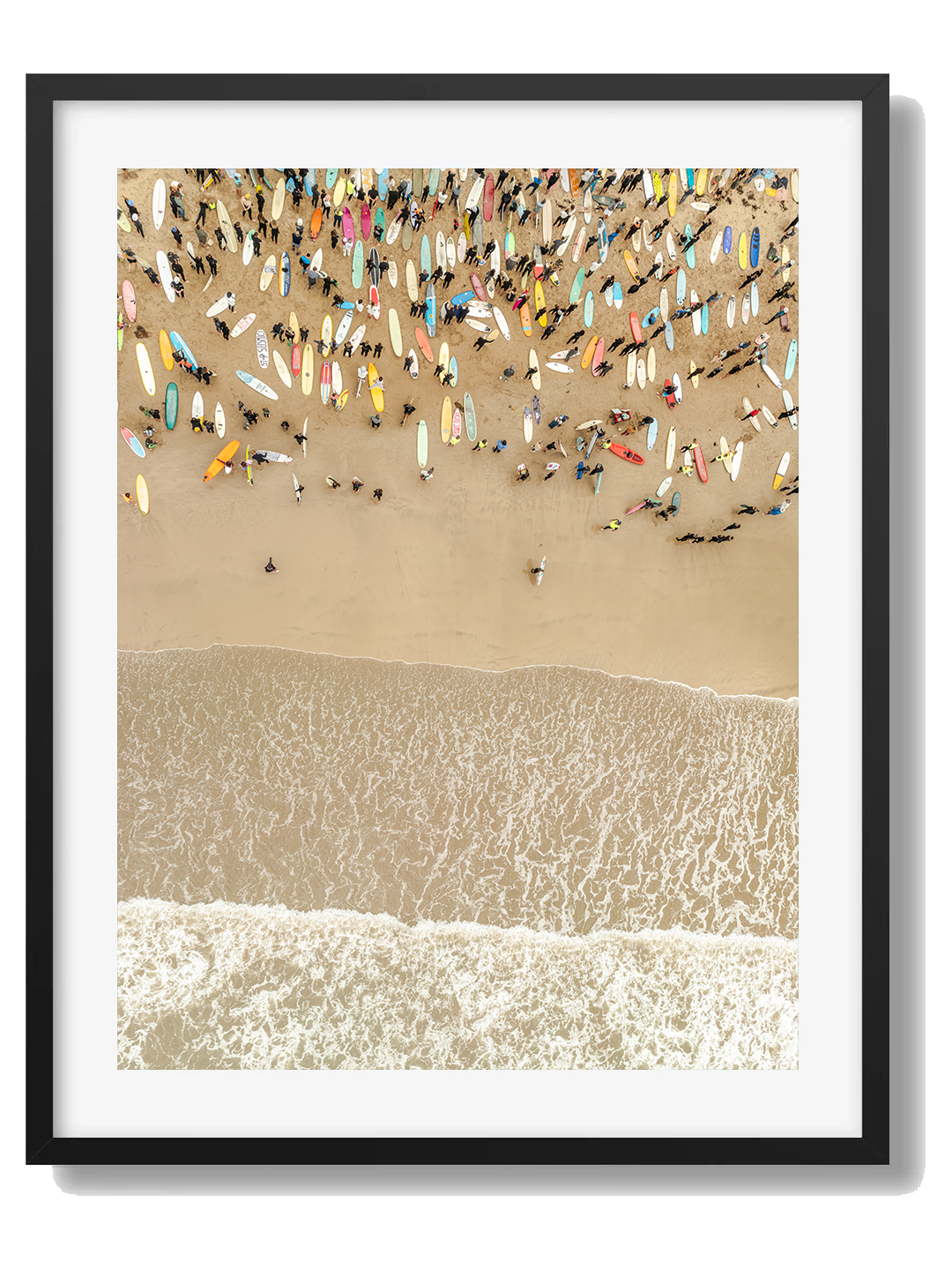 Torquay Art Print V Framed Black