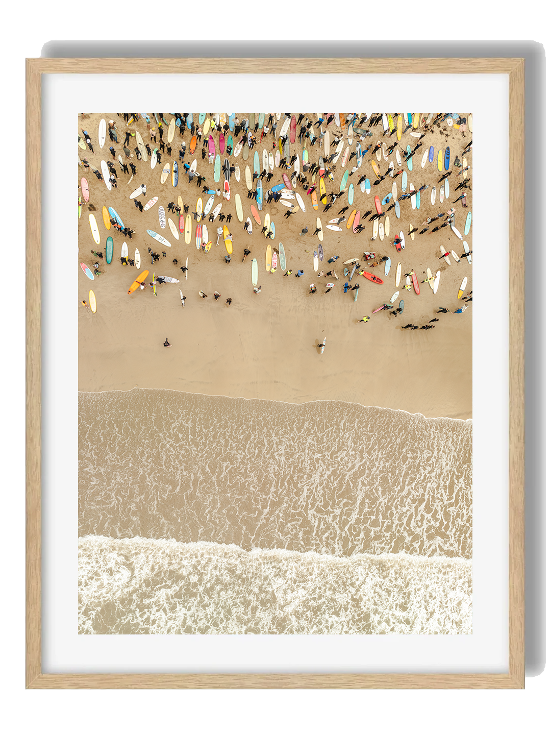 Torquay Art Print V Framed Oak