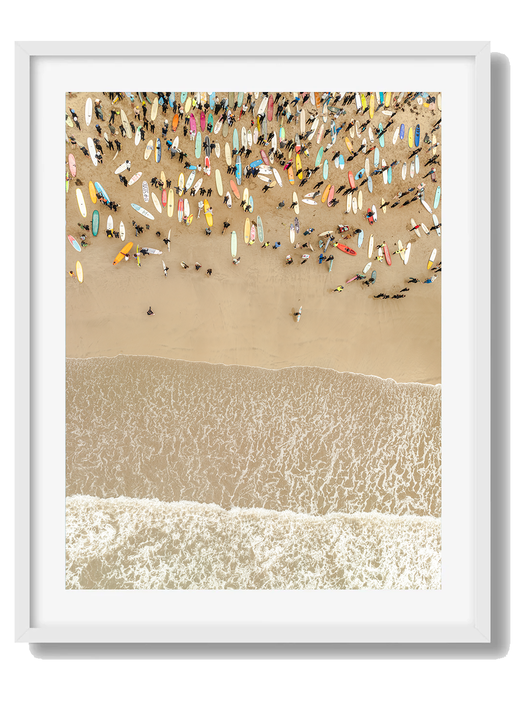 Torquay Art Print V Framed White