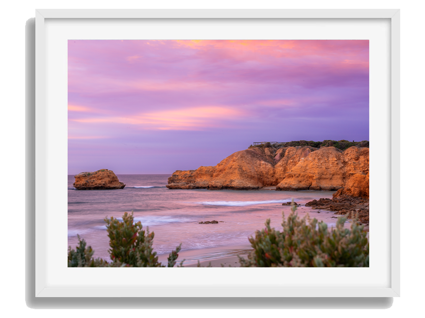 Torquay Framed White Art Print VI