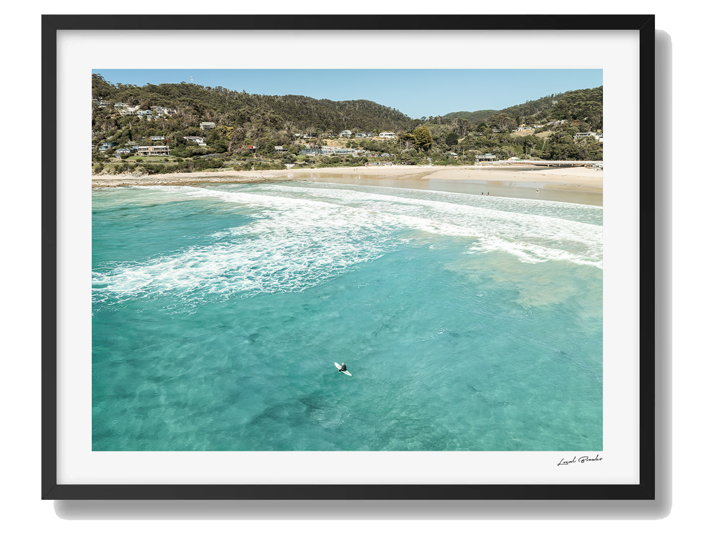 Wye River Framed Black Art Print II