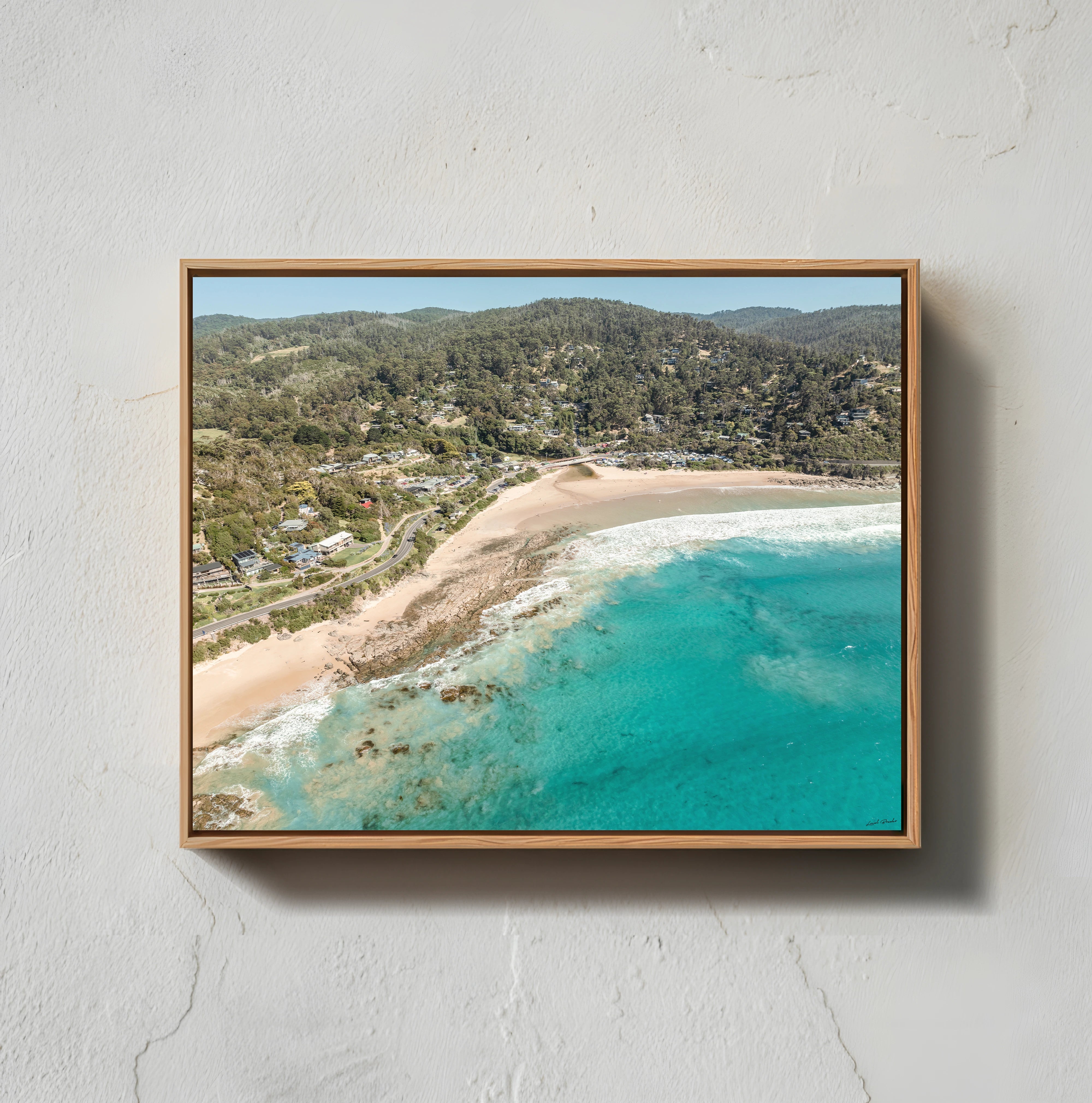 Wye River Framed Canvas Art Print III