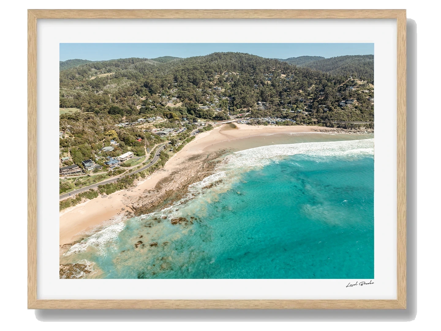 Wye River Framed Oak Art Print III