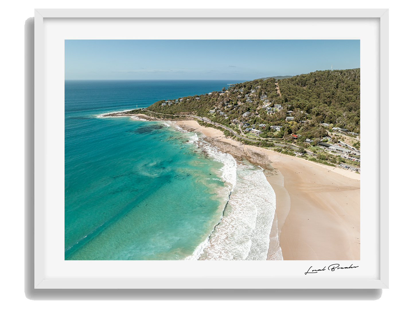 Wye River Framed White Art Print I