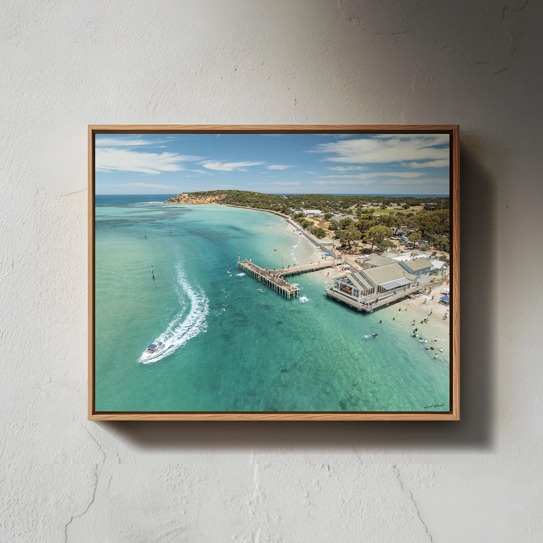 Barwon Heads Art Print III Framed Canvas