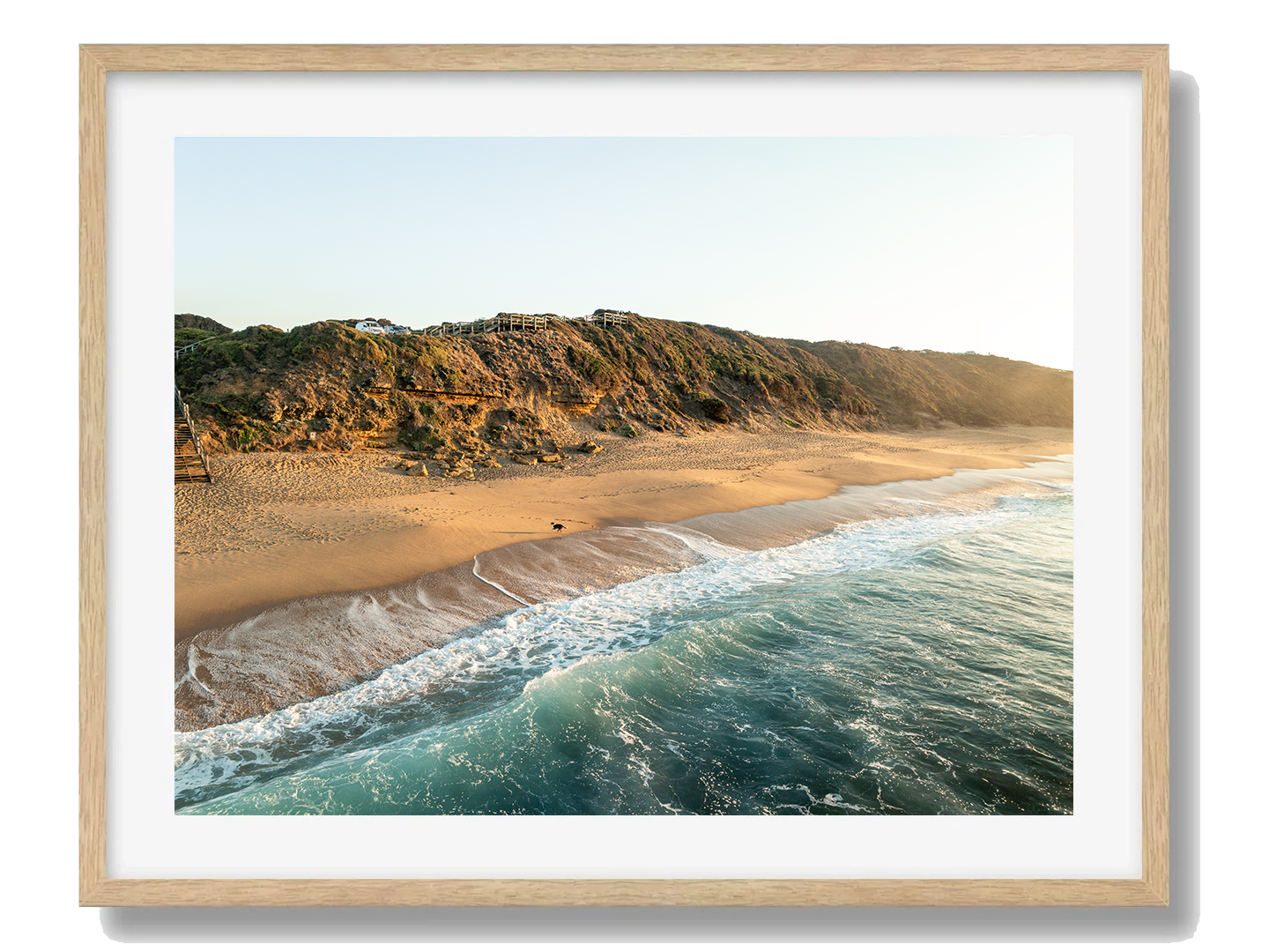 Bells Beach Oak Framed Art Print I