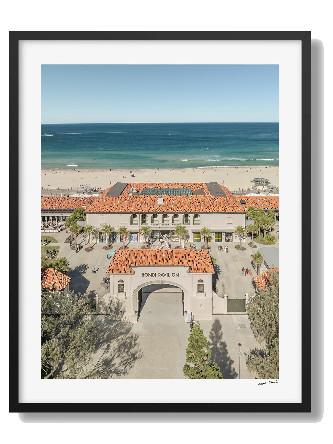 Bondi Art Print II Framed Black