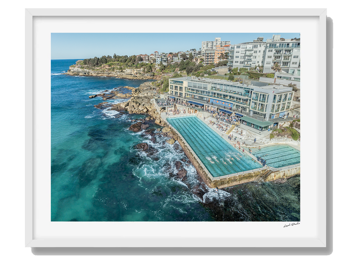 Bondi Art Print I Framed White