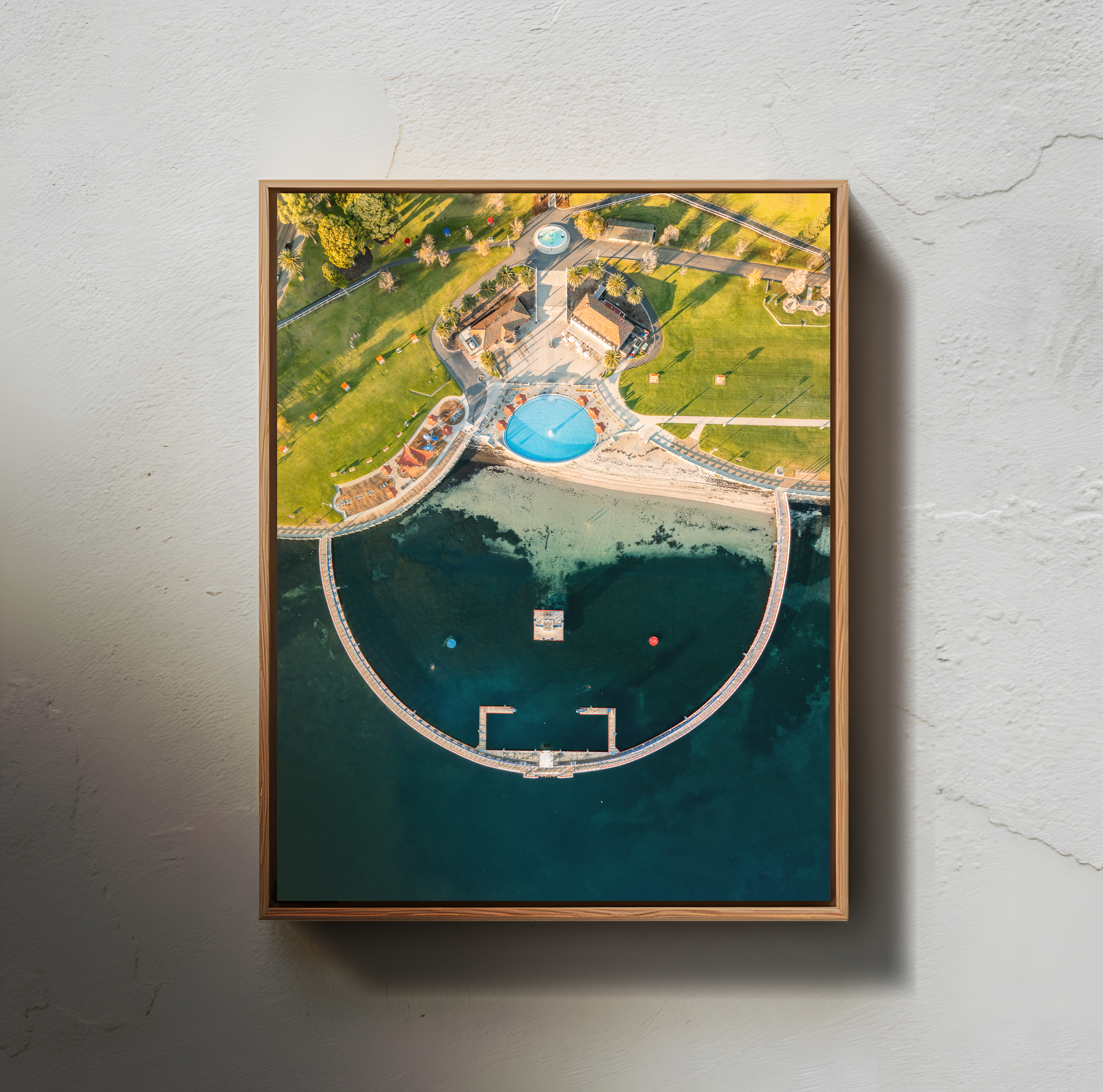 Geelong Art Print V Framed Canvas
